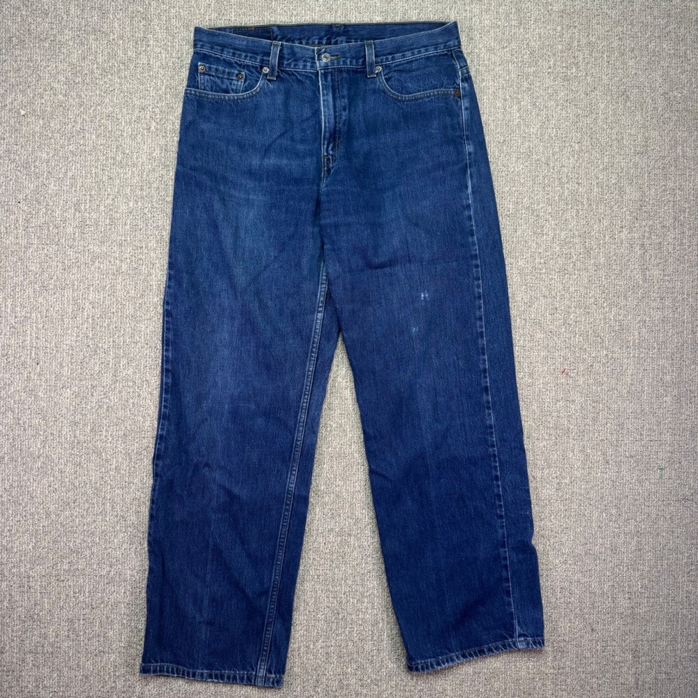Vintage Levis 577 Womens Jeans Low Rise Loose Fit Medium Blue Wash Size 12